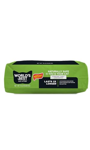 World's Best Cat Litter Comfort Care – ingrédient renouvelable à base de maïs.