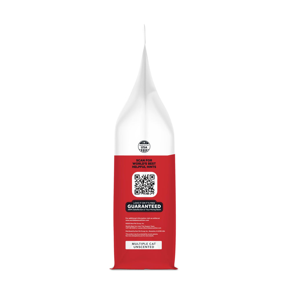 World's Best Cat Litter – idéal pour plusieurs chats, odeur maîtrisée et entretien facilité.