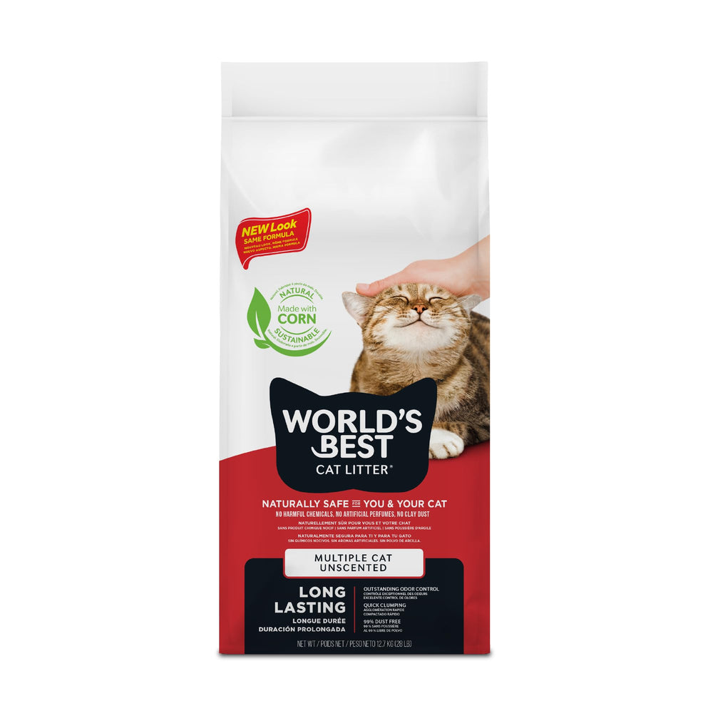 World's Best Cat Litter, sac 14-lb, litière multi-chat pratique