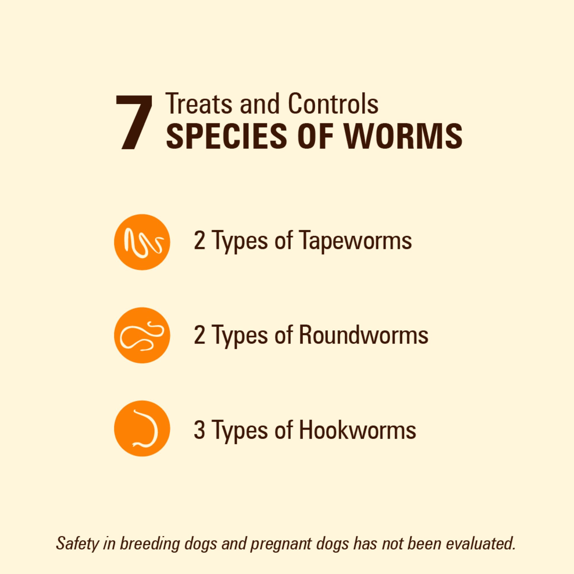 Chien heureux après avoir mangé les tablettes Worm X Plus.