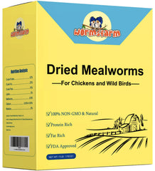 WormsFarm vers de farine séchés — emballage pratique pour stockage facile et usage domestique.