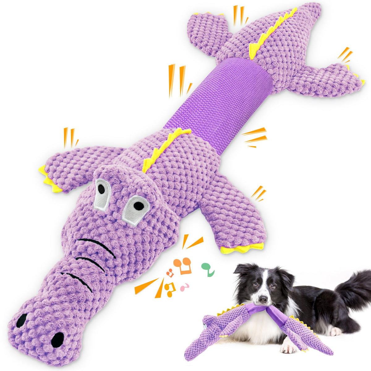 WOWBALA crocodile géant, jouet pour chien, idéal pour tir à la corde.