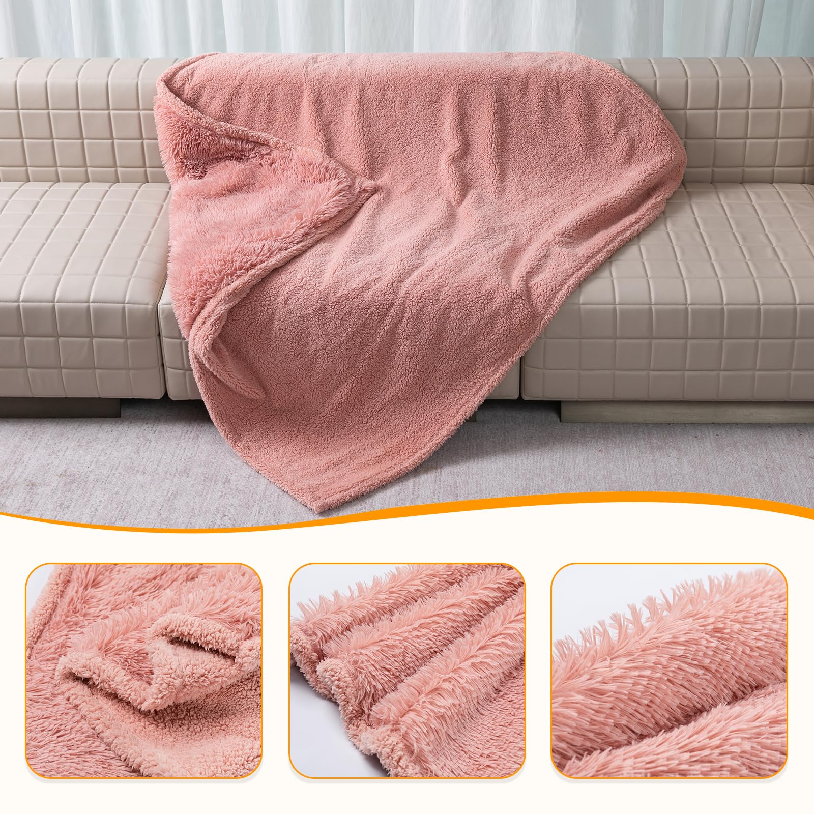 Wowchine couverture chien rose imperméable, vue de côté, idéale pour protéger les meubles.