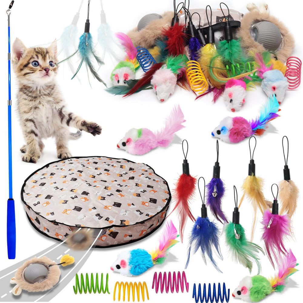 WOWF pack jouets chats interactifs: ensemble complet pour stimulation et jeu quotidien.