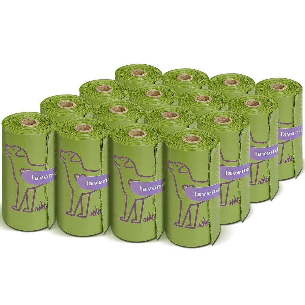 Wowflash sacs-crottes lavande 13x9, parfum agréable pour sorties propres.