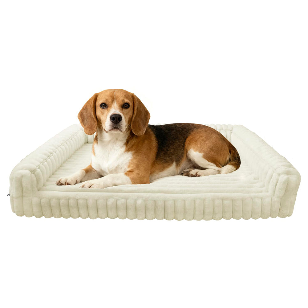 Lit Wowohpet pour chien avec fourrure imitation douceur enveloppante.
