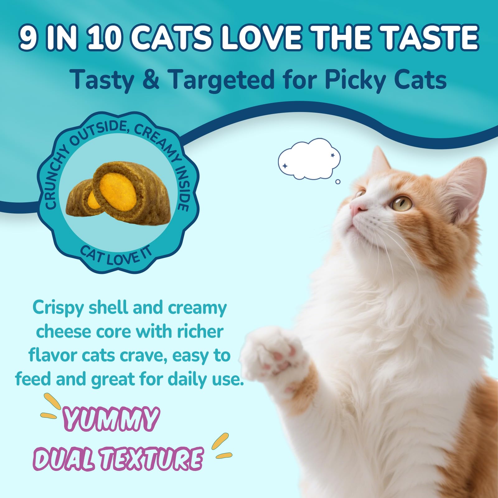 Woyamay arôme-poulet-chat-apaisement: goût apprécié et utilisation facile.