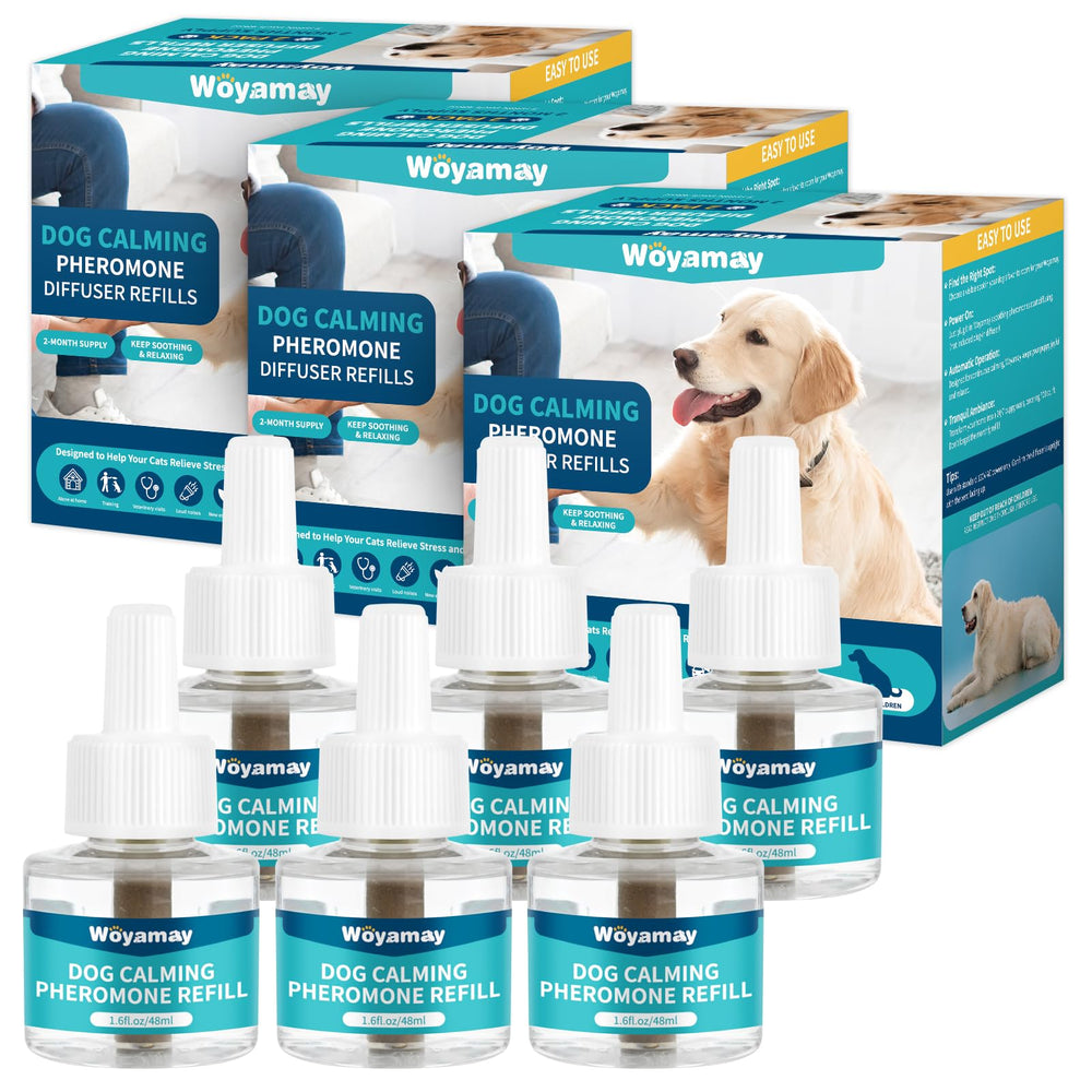 Recharges Woyamay 48ml x6 prêtes à l’emploi pour apaiser votre chien.