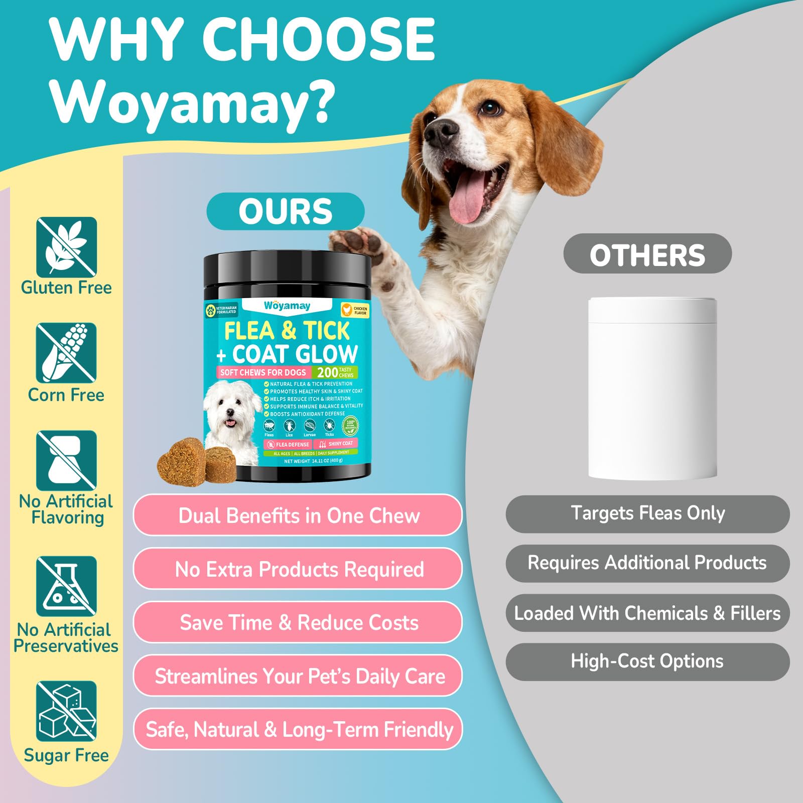 Woyamay utilisation simple: friandise quotidienne ou émiettée sur repas.