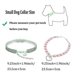 WoYous collier chien strass-ajustable, ajustement sûr et port confortable.