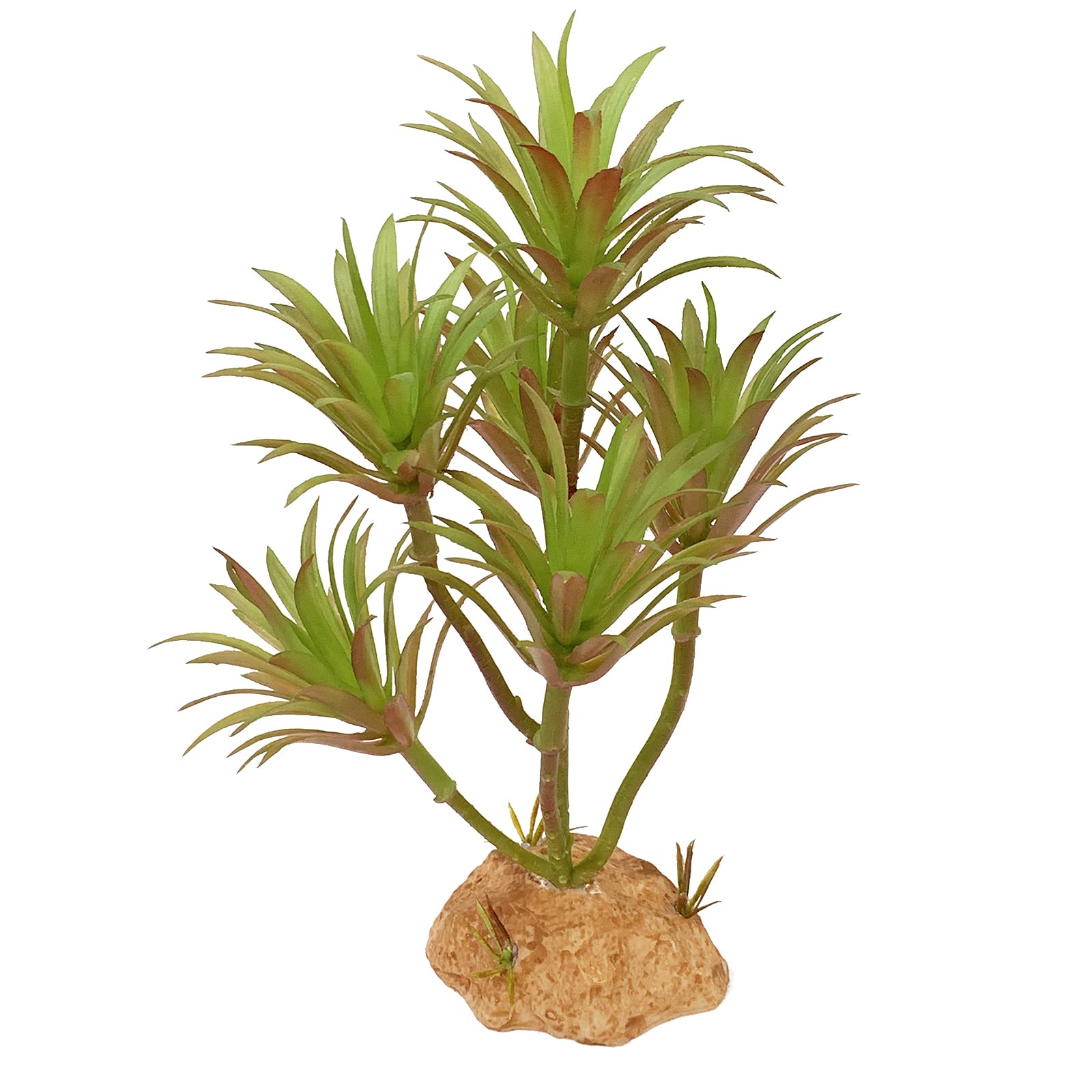 Woyrise Tillandsia : plante artificielle réaliste avec base-pierre stable.