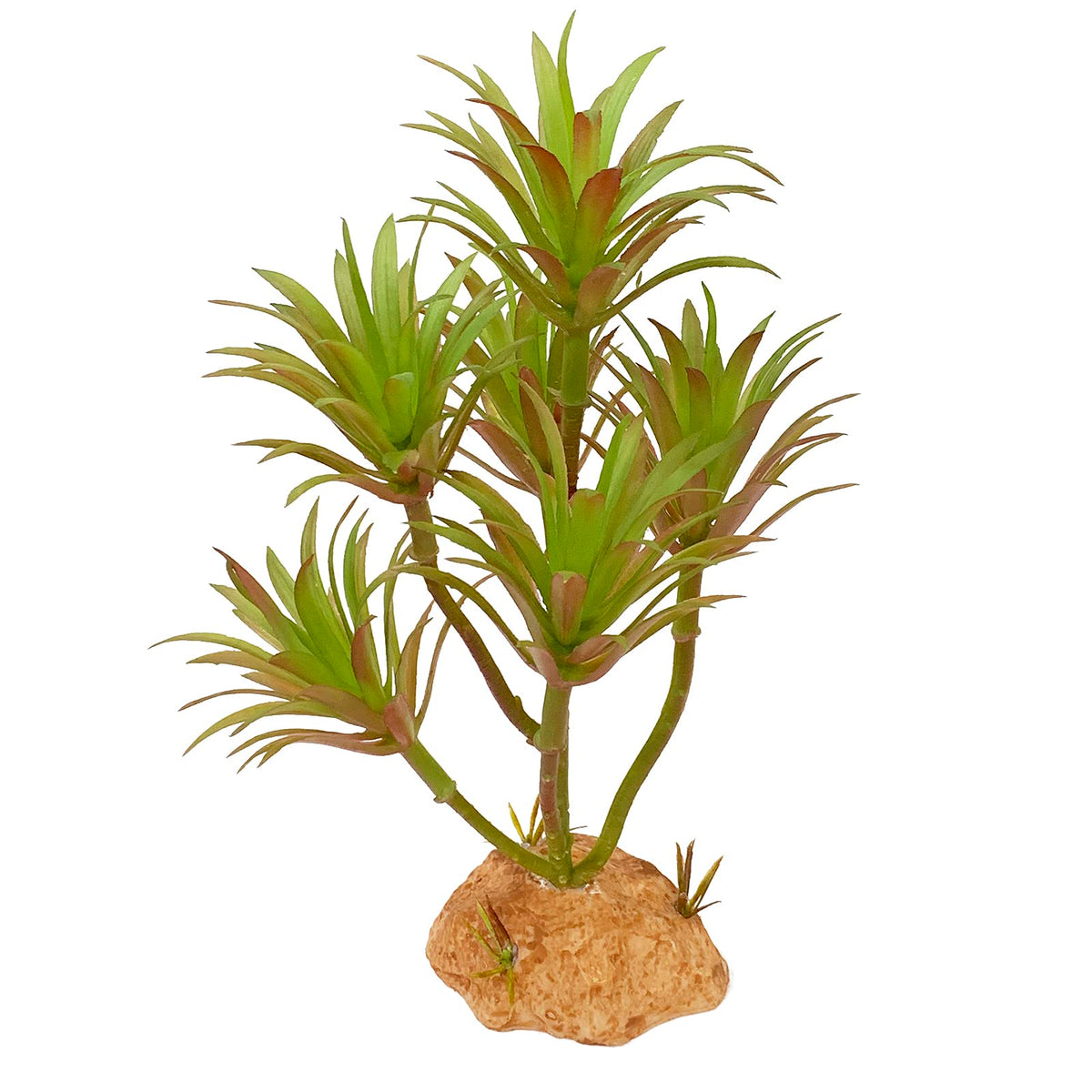 Woyrise Tillandsia : plante artificielle réaliste avec base-pierre stable.