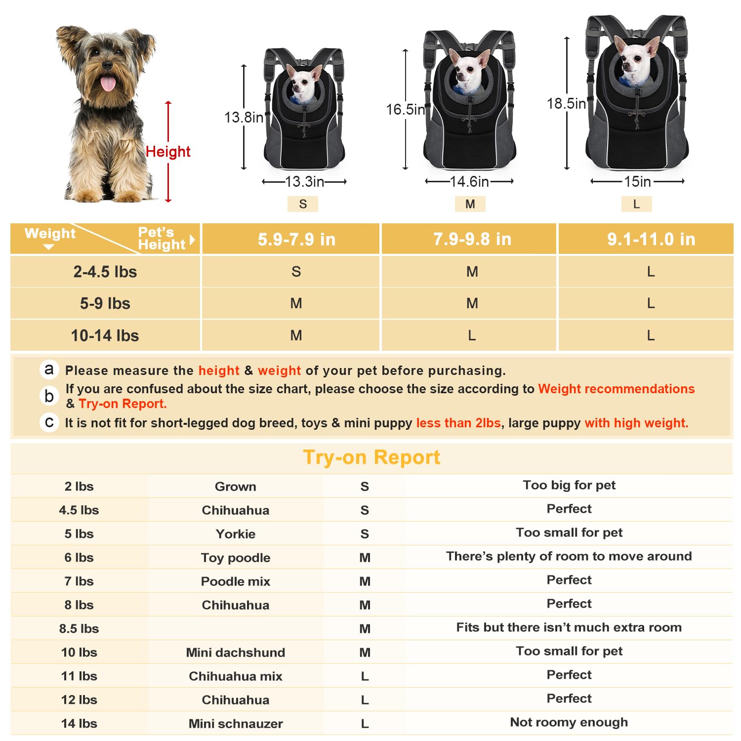 WOYYHO sac-portage-chien-ceinture-dos-m-noir: soutien renforcé et stabilité lors de randonnées.