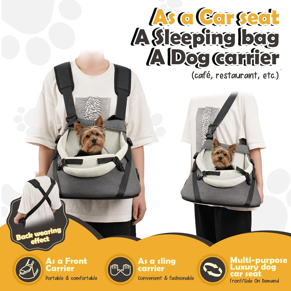 WOYYHO siège-auto petit chien protection étanche et facile à nettoyer.