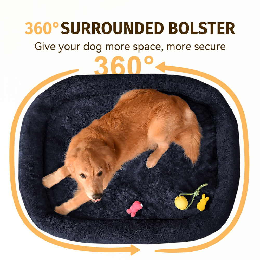 WOZOKE lit chien doux en polaire pour chaleur et confort.