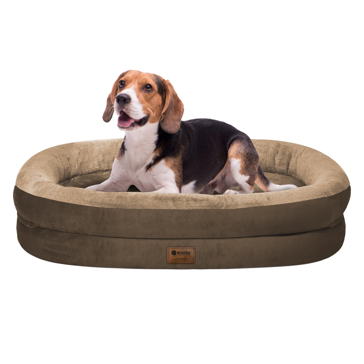 WOZOKE lit-chien-orthopedique nid-dabeille mousse offre un soutien du dos