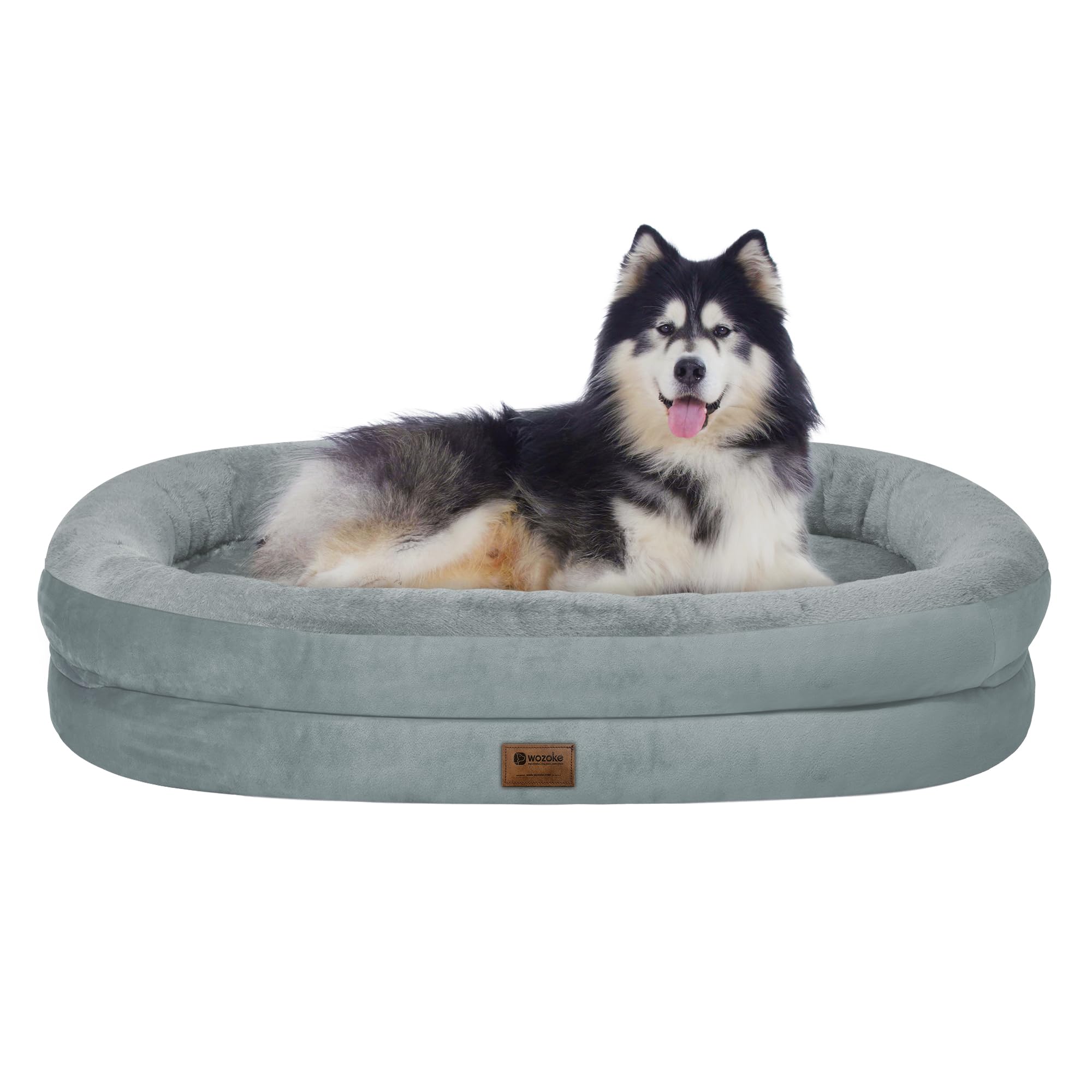 Lit chien orthopédique XXL WOZOKE avec mousse mémoire pour soutien des articulations.