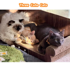wpvpaw grattoir-chat-canape-carton-durable: surface résistante pour griffage et détente.