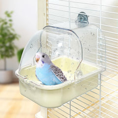 WQY GroceryShop — bain pour oiseaux dans la cage, facilite le nettoyage des plumes.