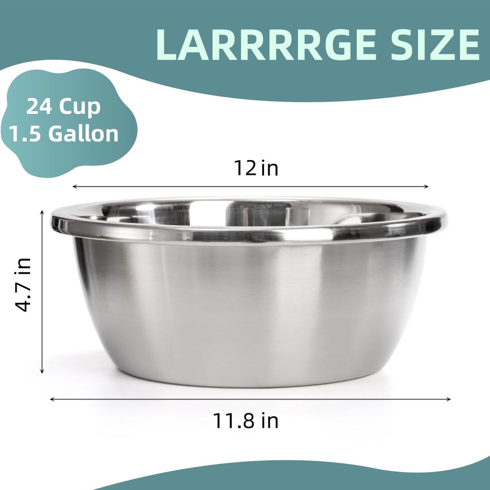 WRINGKIT bol-chien-xl acier-inoxydable, durable et sûr pour l'alimentation