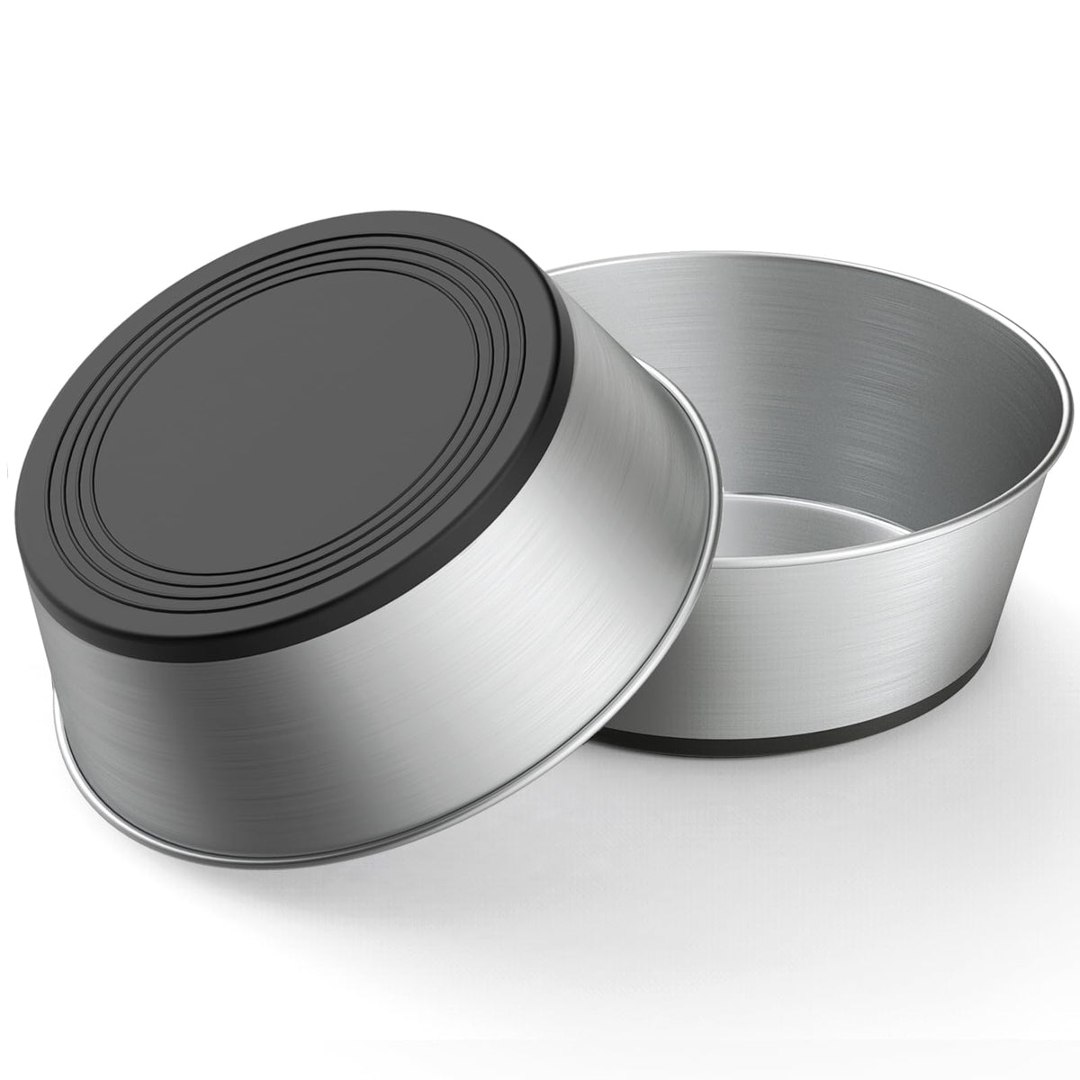 WROSWT bol chien en acier inoxydable – ensemble de 2, durable et stable.