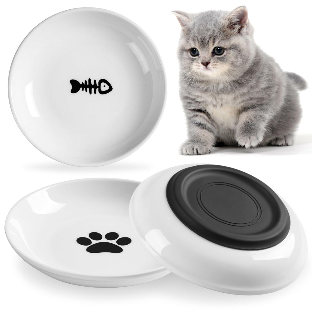 Bol WROSWT pour chat en mangeoire en céramique saine, repas propres et sûrs.
