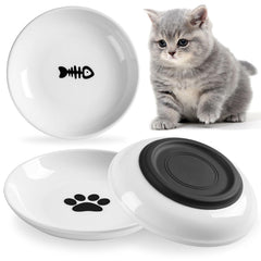 Bol WROSWT pour chat en mangeoire en céramique saine, repas propres et sûrs.