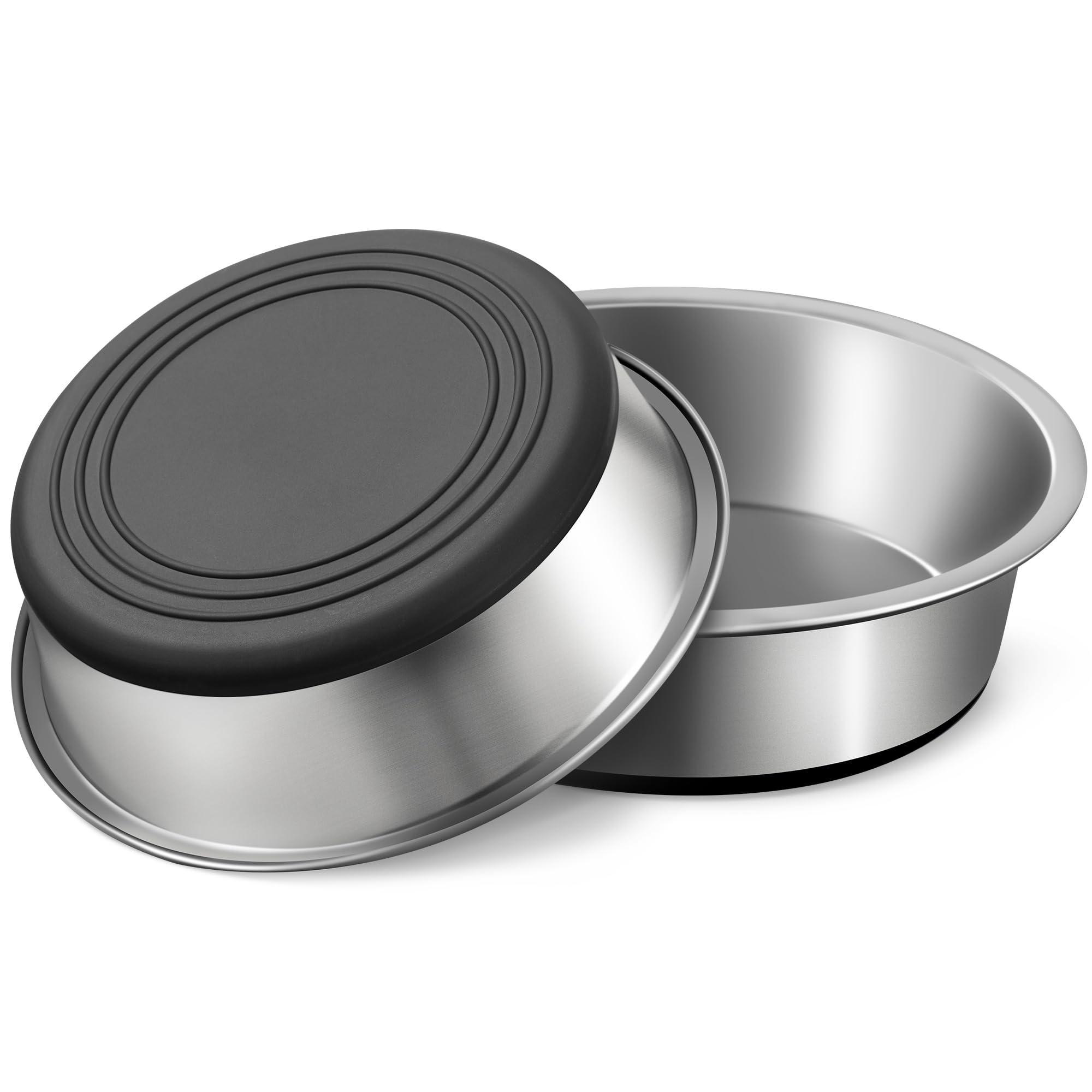 Gamme WROSWT: gamelles en acier inoxydable pour chiens, ensemble de 2, durable.