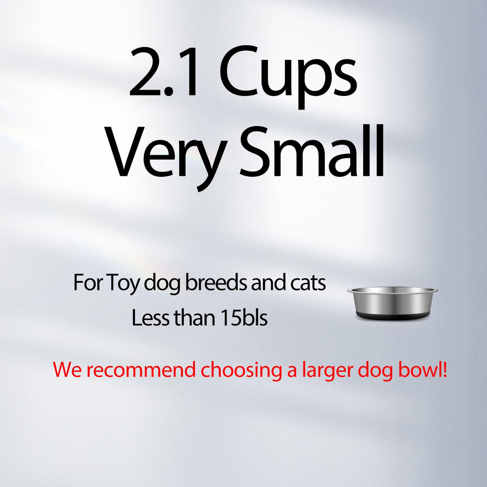 Capacité 88oz pour chiens de grande taille, moins de remplissages.
