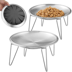 Gamme WROSWT: gamelles élevées sur support pour chats.