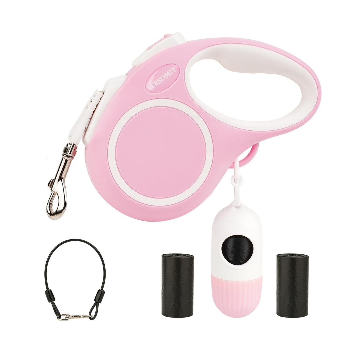 Laisse rétractable WRSOMIT anti-enchevetrement pour promenades fluides