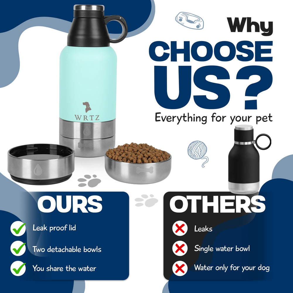 Deux bols amovibles WRTZ pour hydratation simple lors des sorties.