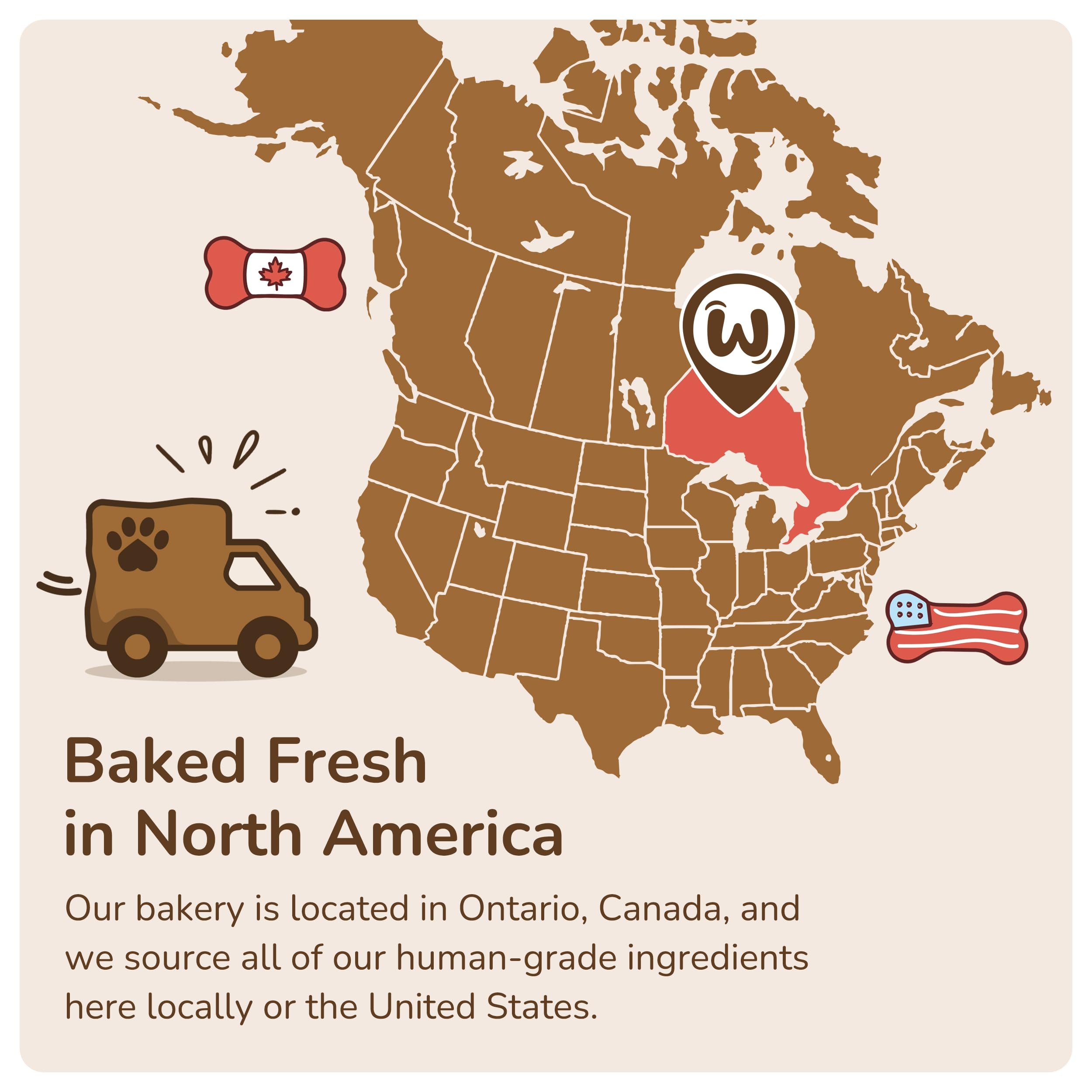 Wufers Doggie Donut: longue conservation grâce à un emballage hermétique.
