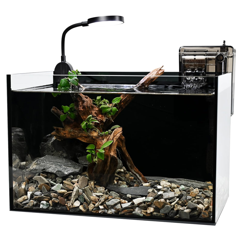 WURJHSONG Nano Nature – réservoir en verre net pour une vue claire et immersive.