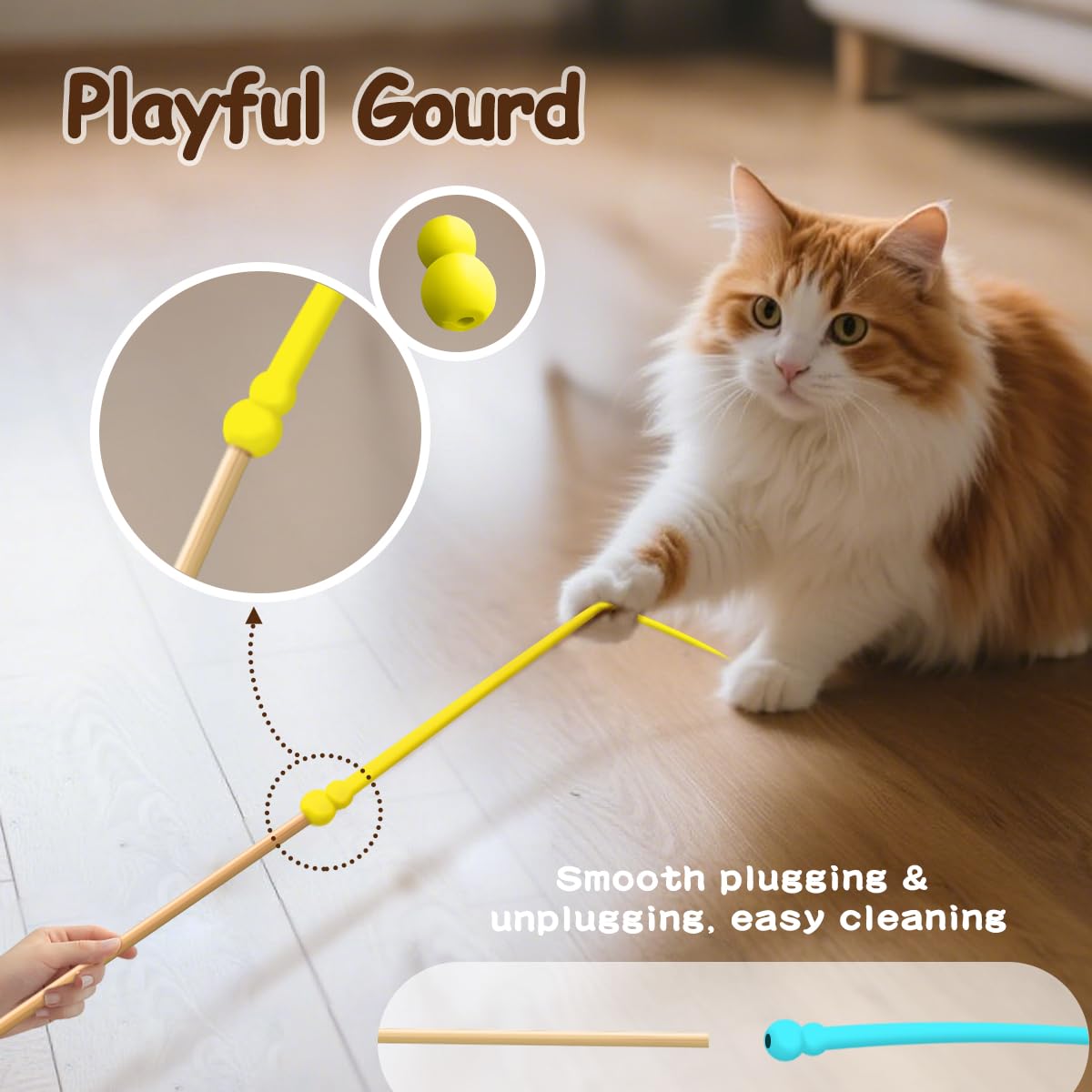 Matériaux durables silicone et bois utilisés dans le jouet WYYUE.