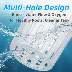 Porte-plante d'aquarium à design profond pour racines bien submergées.
