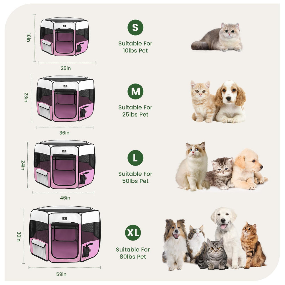 X-ZONE PET parc, tissu 600D oxford robuste