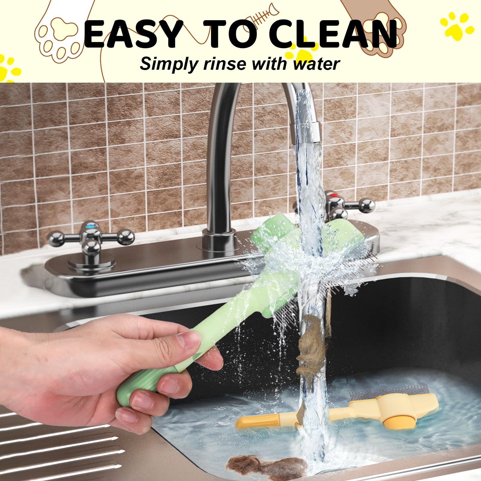 XANGNIER Nettoyage facile: appuyez et rincez sous l’eau.