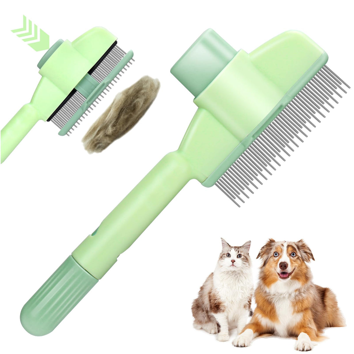 XANGNIER Peigne de retrait des poils en un clic pour chats et chiens.