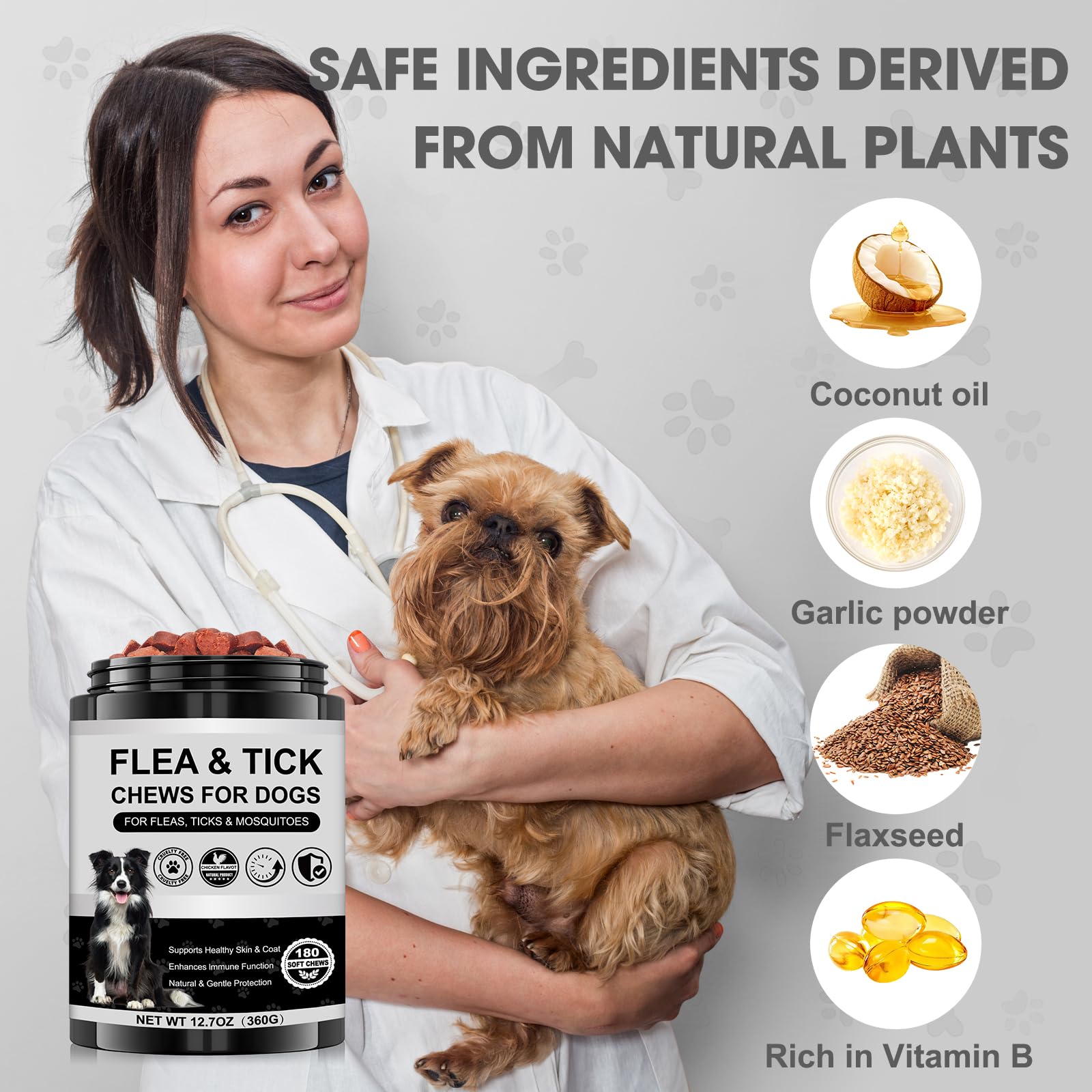 Xaninp gommes poulet goût apprécié des chiens et chiots.