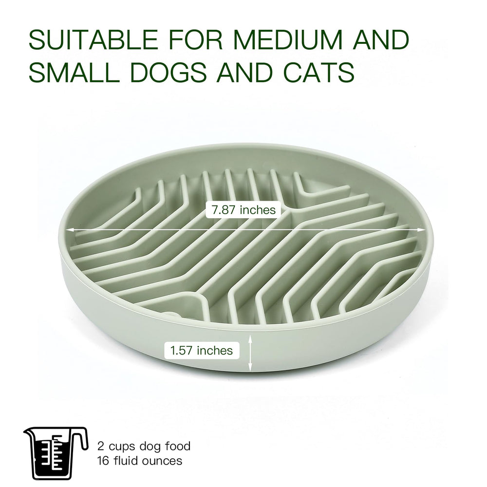 XAQMHSW idéal pour petits chiens et chats, bol lent pratique.