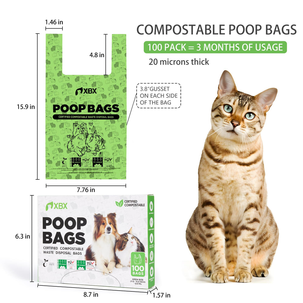Sacs XBX anti-fuite et étanchéité des odeurs pour un nettoyage facilité.