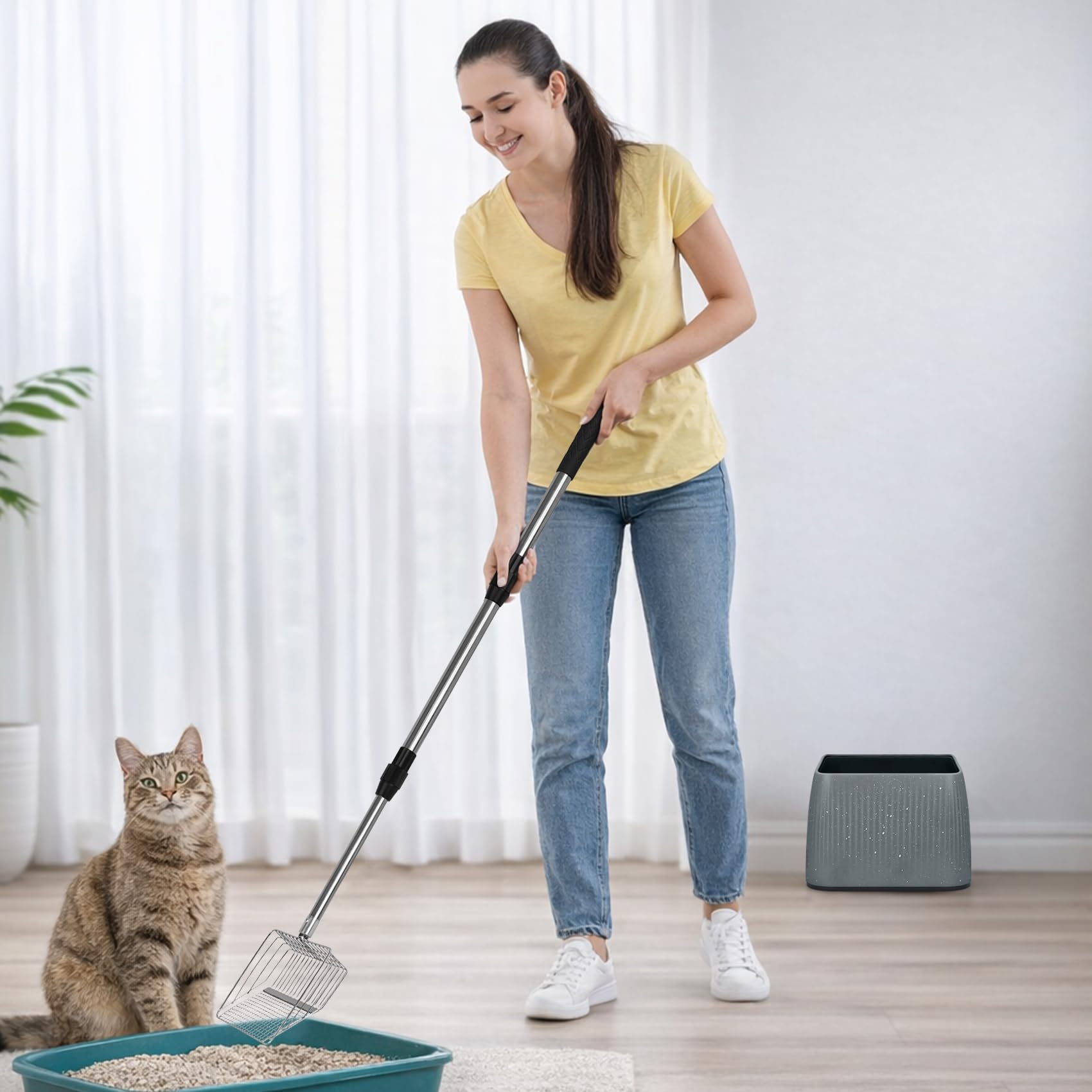 Support XBX pour pelle à litière, rangement pratique.