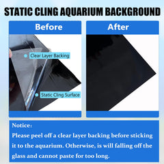 XCNO arrière-plan d'aquarium noir: matériau durable et résistant.