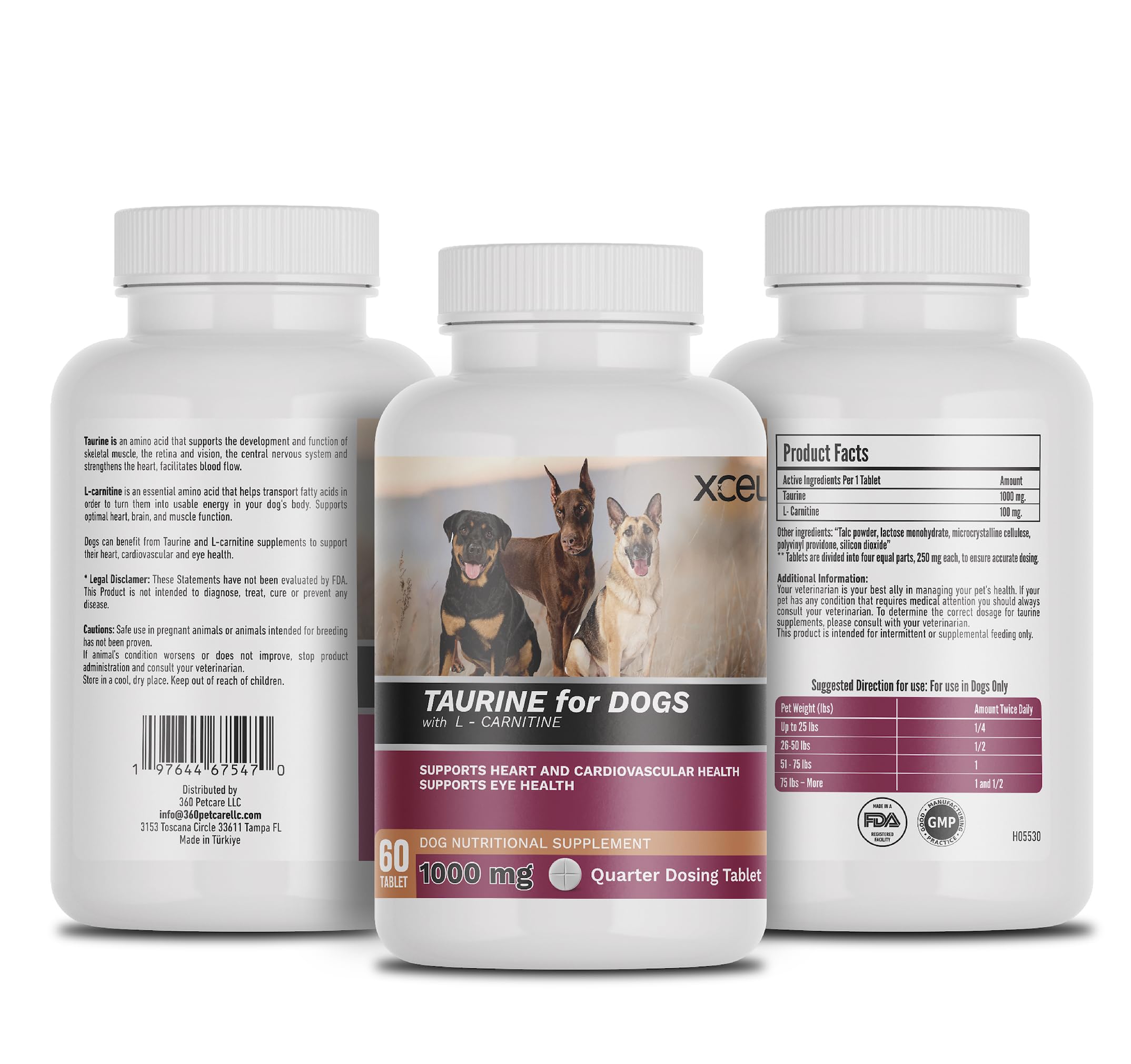 XCEL Taurine – emballage sécurisé et fraîcheur protégée.