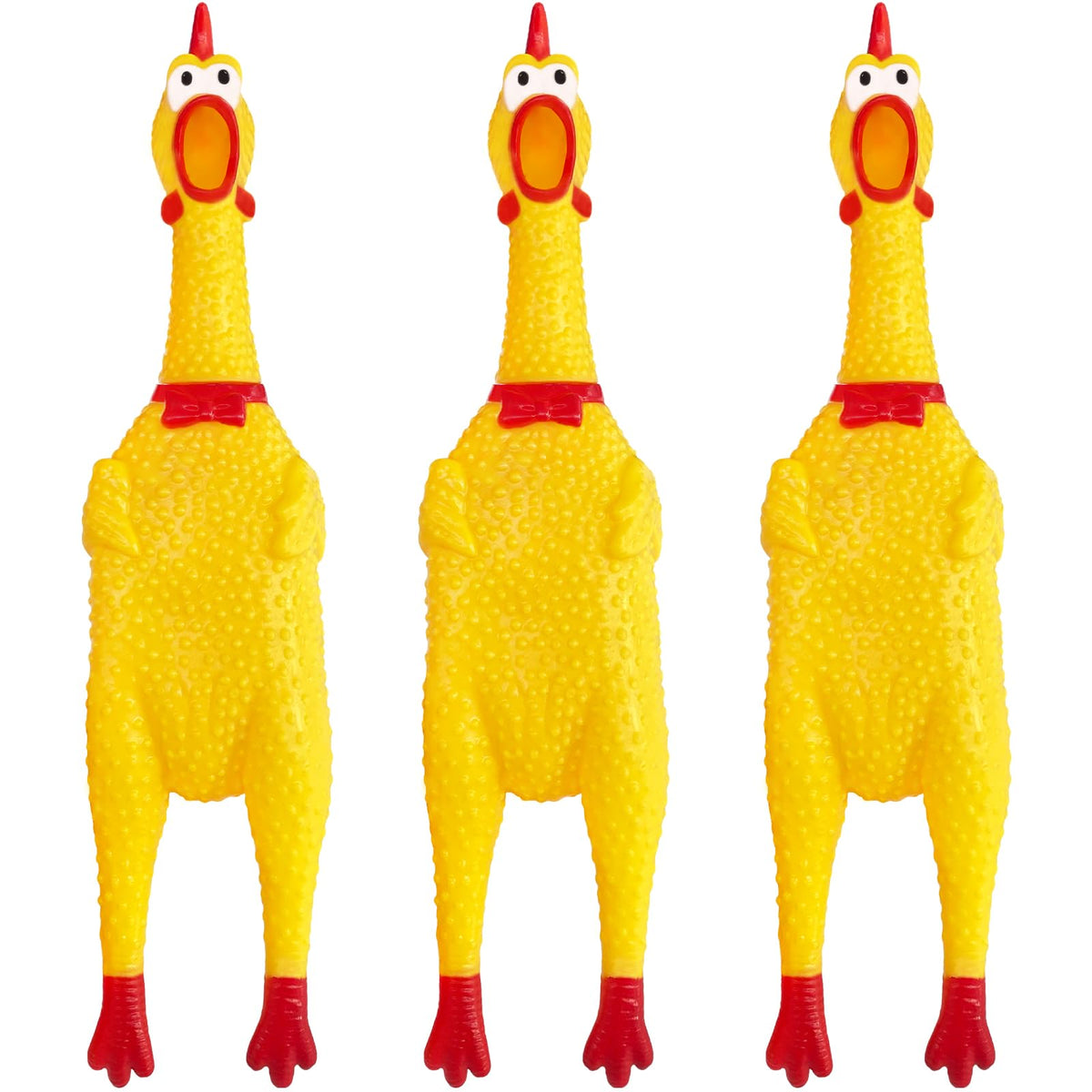 Poulet en caoutchouc jaune Xeehwb de 12 pouces, jouet interactif chien