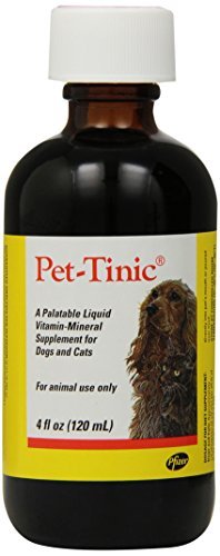 Xeuknn Pet-Tinic: flacon liquide de vitamines et minéraux pour soutenir l'appétit et la vitalité.