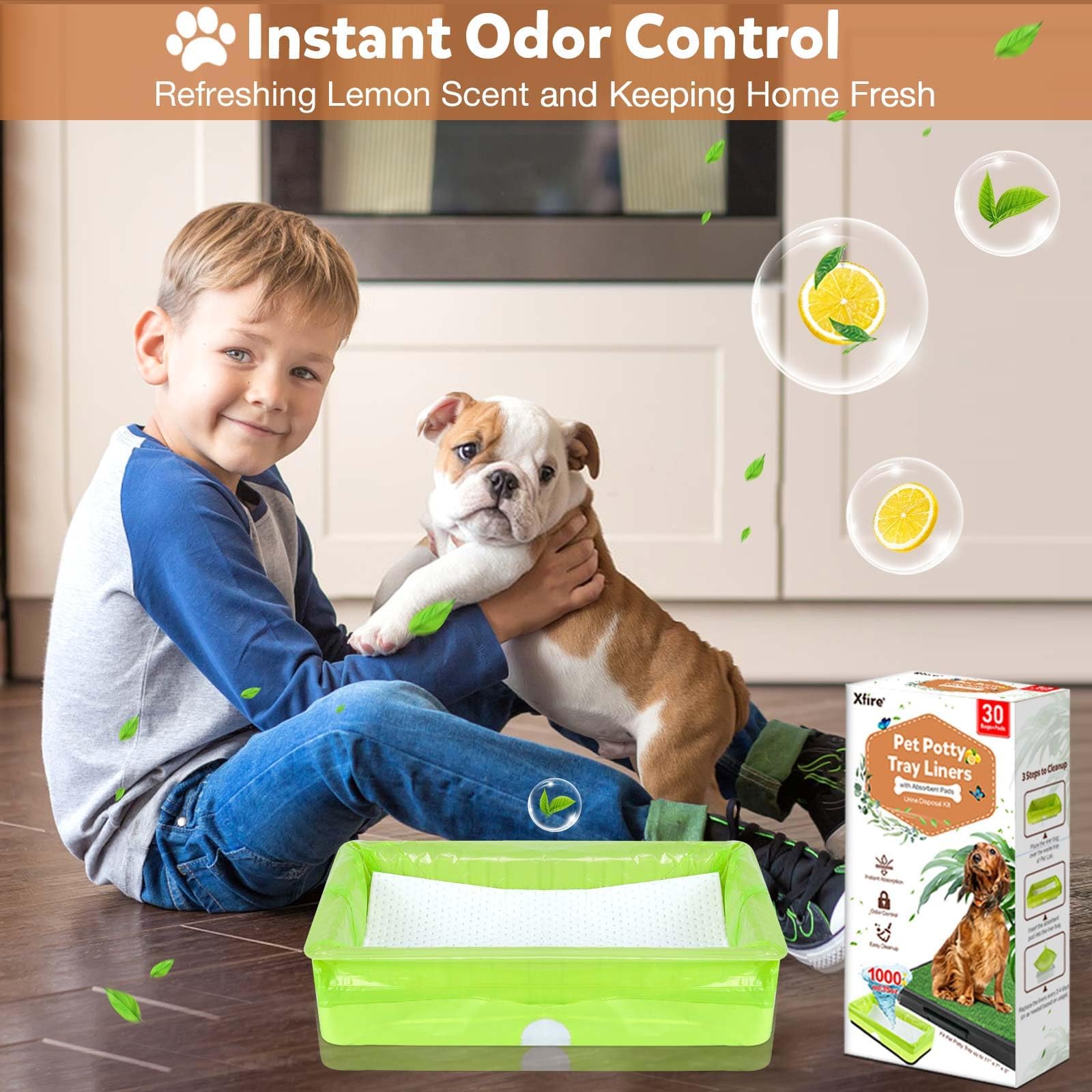 Xfire Neutralisation d odeurs Pet Loo et parfum citron