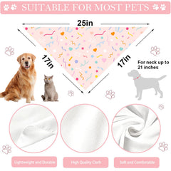 Bandana anniversaire XGXHZYLC double-face jaune pour chien ou chat, idéal pour les fêtes.