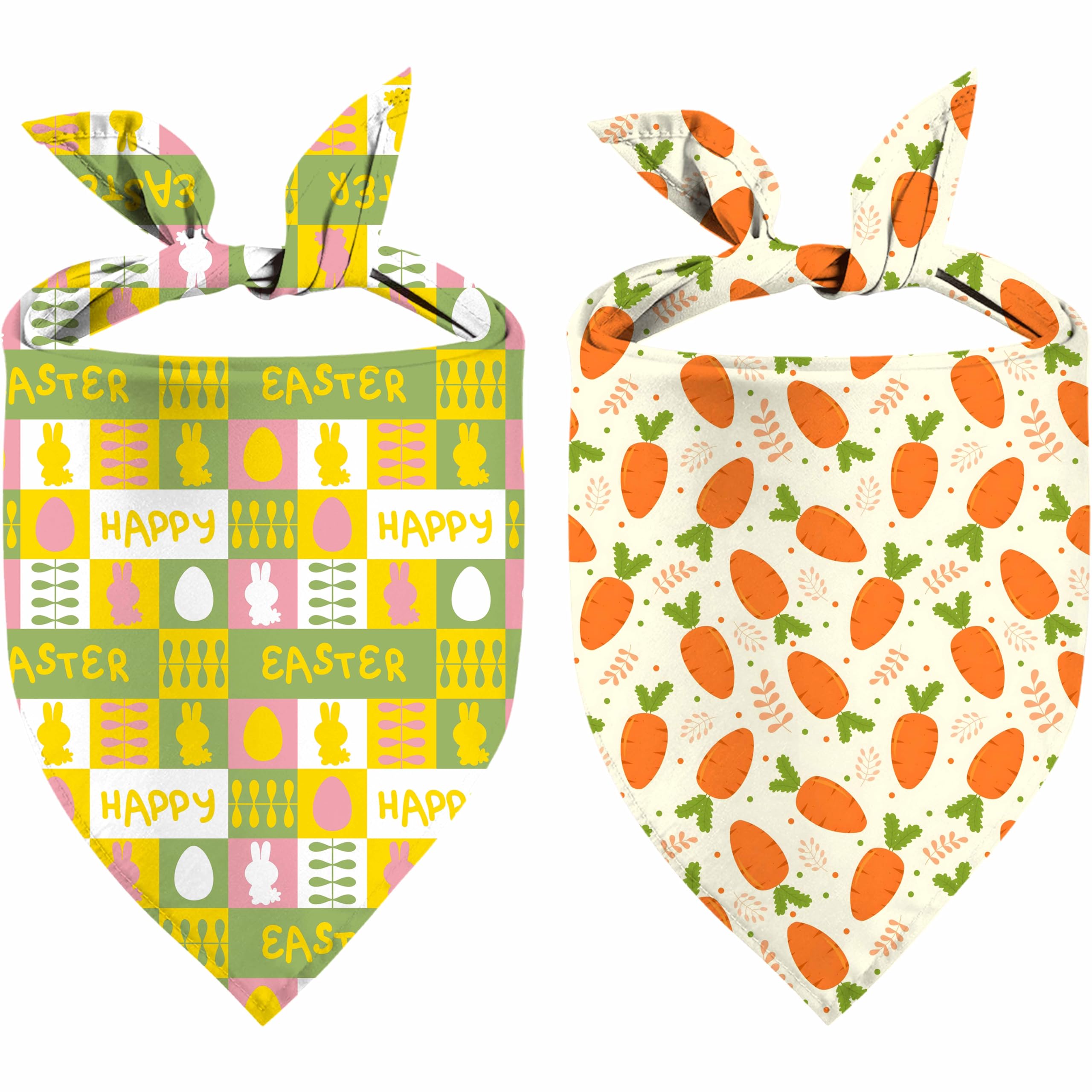 Bandana paques XGXHZYLC pour chien et chat, ensemble festif et facile à porter.